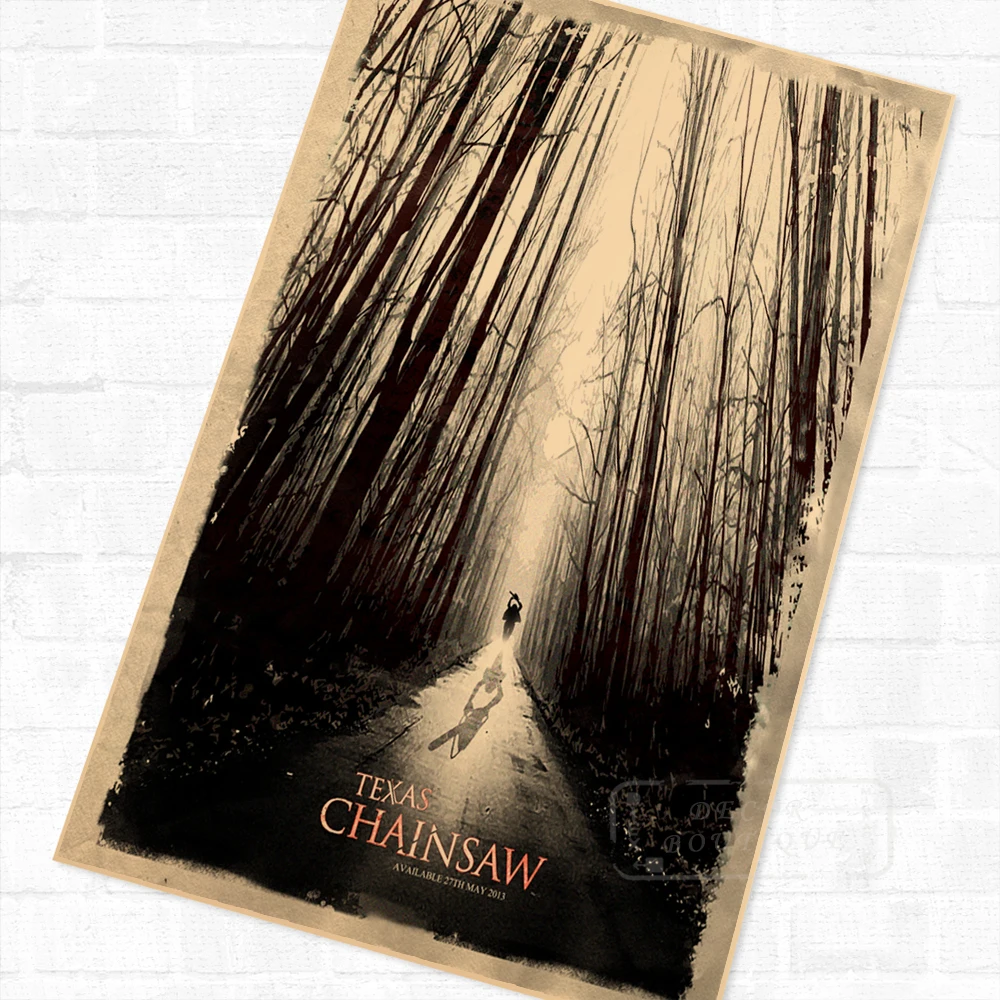 Horror Movie Series Texas Chainsaw Massacre Vintage Poster Retro
