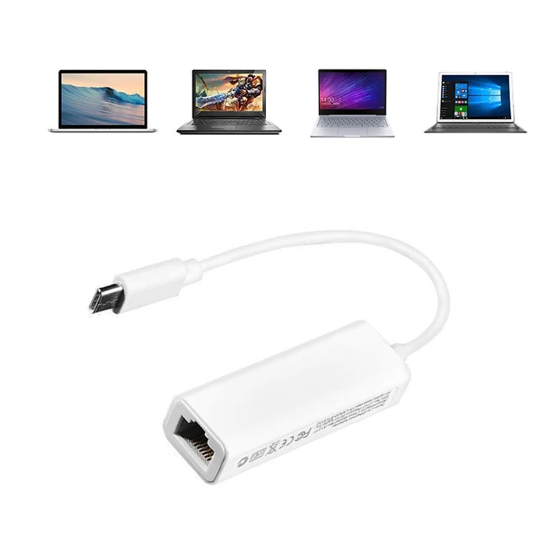 Mini USB 3,1 Тип C USB-C к RJ45 100 Mbps Ethernet cетевой адаптер LAN кабеля