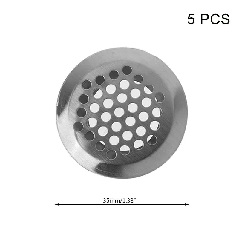 Вентиляционные отверстия из нержавеющей стали с круглым вентиляционным отверстием для ванной комнаты кухни LB88 - Цвет: 35mm