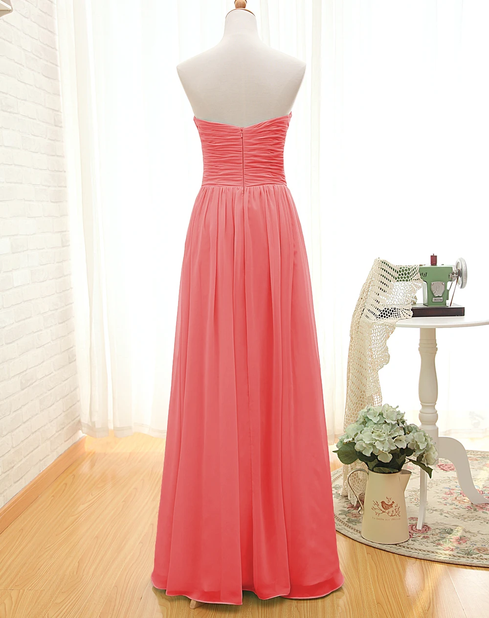 Coral Colored Bridesmaid Dresses
