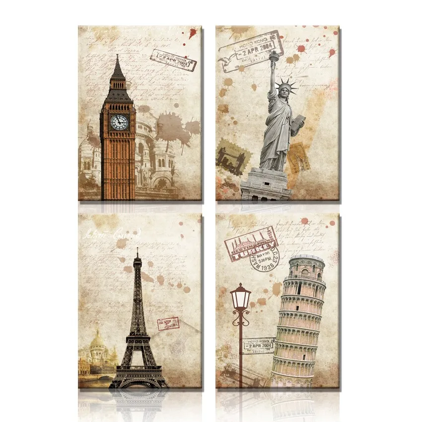 Vintage style La Tour Eiffel Eiffel Tower-1