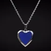 Mood Necklaces Peach Heart Love Pendant Necklace Temperature Control Color Change Necklace Stainless Steel Chain Jewellery Women ► Photo 3/6