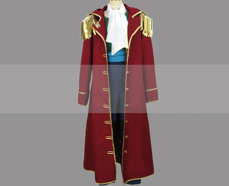 

Customize One Piece Pirate King Gol D Roger Cosplay Costume Captain Coat Outfit