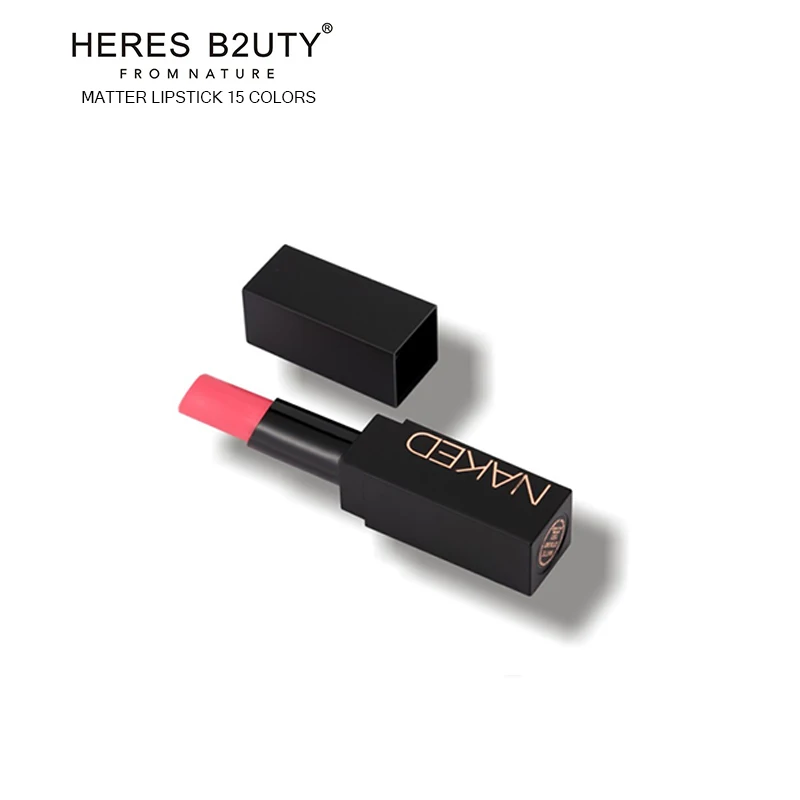 

2017 NEW ARRIVAL Limited hotsale Brand HERES B2UTY Matte Lipstick Nude Lipstick Waterproof Long lasting Easy wear 15 color
