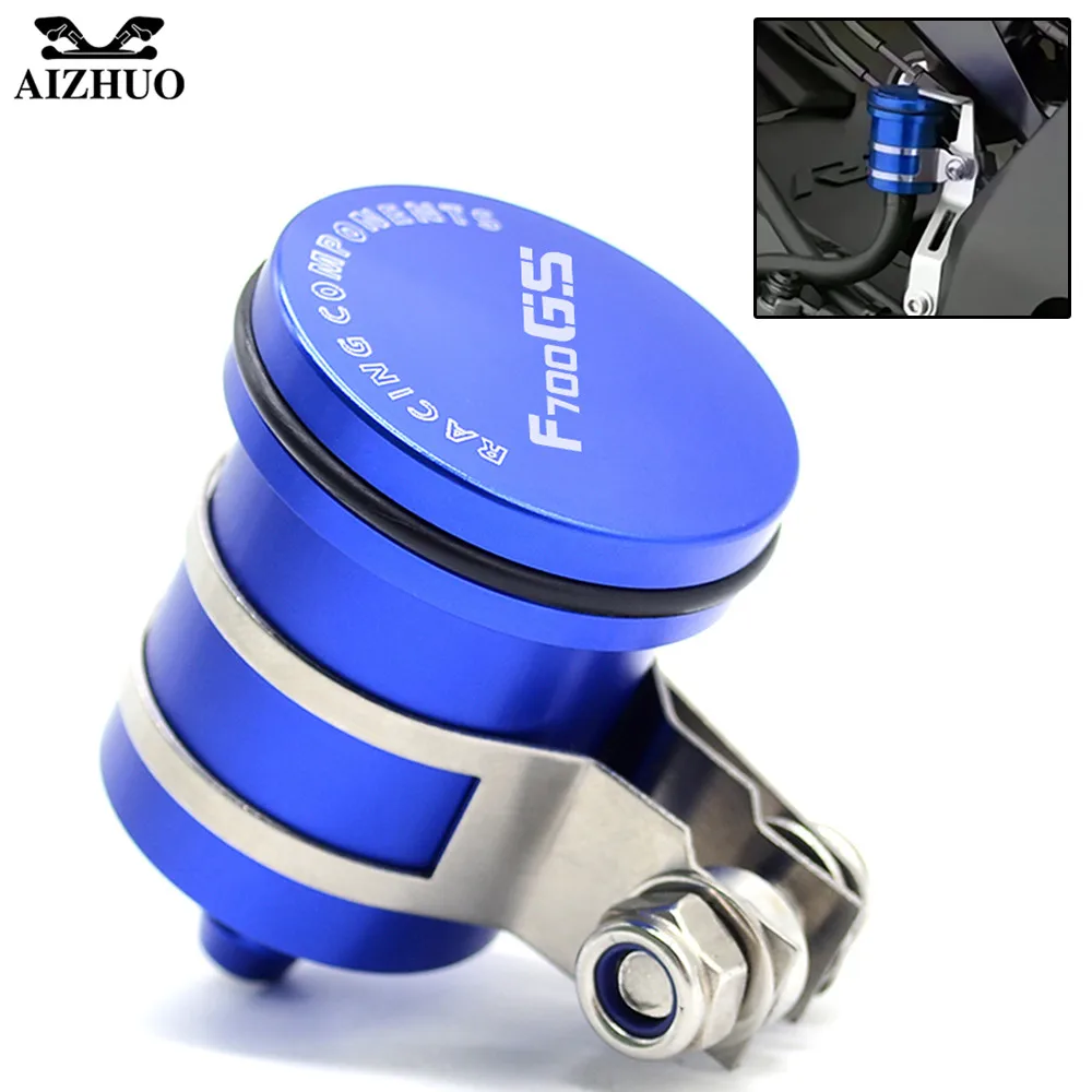 With F700GS LOGO Motorcycle Oil Cup Brake Fluid Reservoir Clutch Tank Oil Fluid Cup FOR BMW F700GS F 750 GS 2013 2014 2015 2016