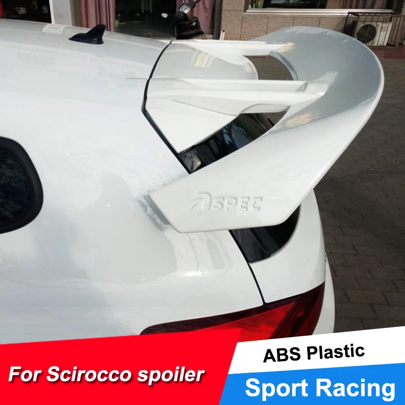 Sport Racing Design Rear Car Spoiler Wing For Volkswagen Scirocco 2009 10 11 13 14 15 16 ABS
