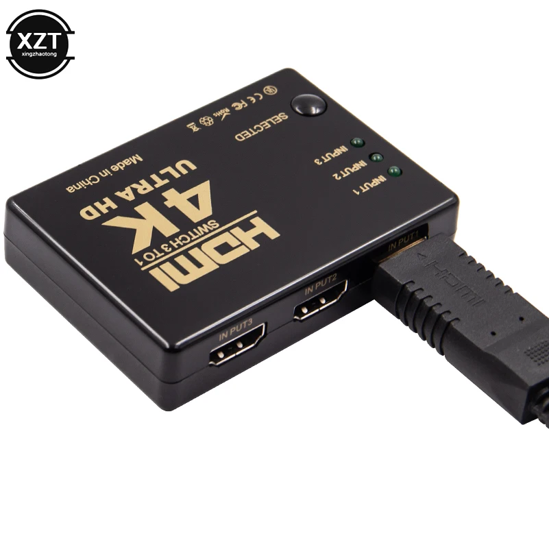 1 шт. 3 Порты и разъёмы 4K * 2K 1080P переключатель HDMI 3x1 разветвитель коробка со