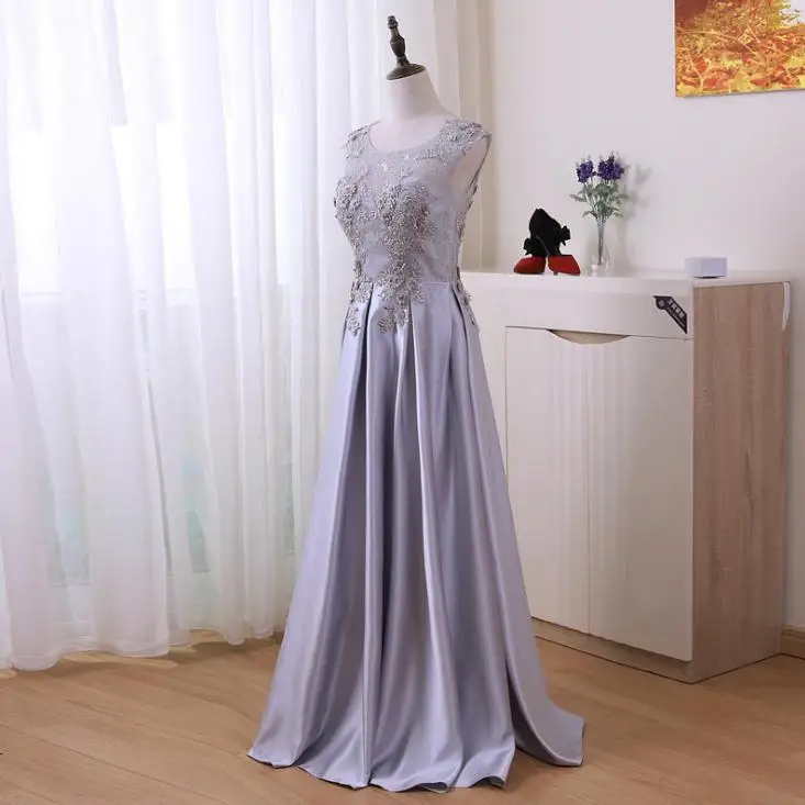 VENSANAC Crystal A Line Flowers 2018 O Neck Long Evening Dresses Elegant Lace Appliques Backless Party Prom Gowns VENSANAC Crystal A Line Flowers 2018 O Neck Long Evening Dresses Elegant Lace Appliques Backless Party Prom Gowns