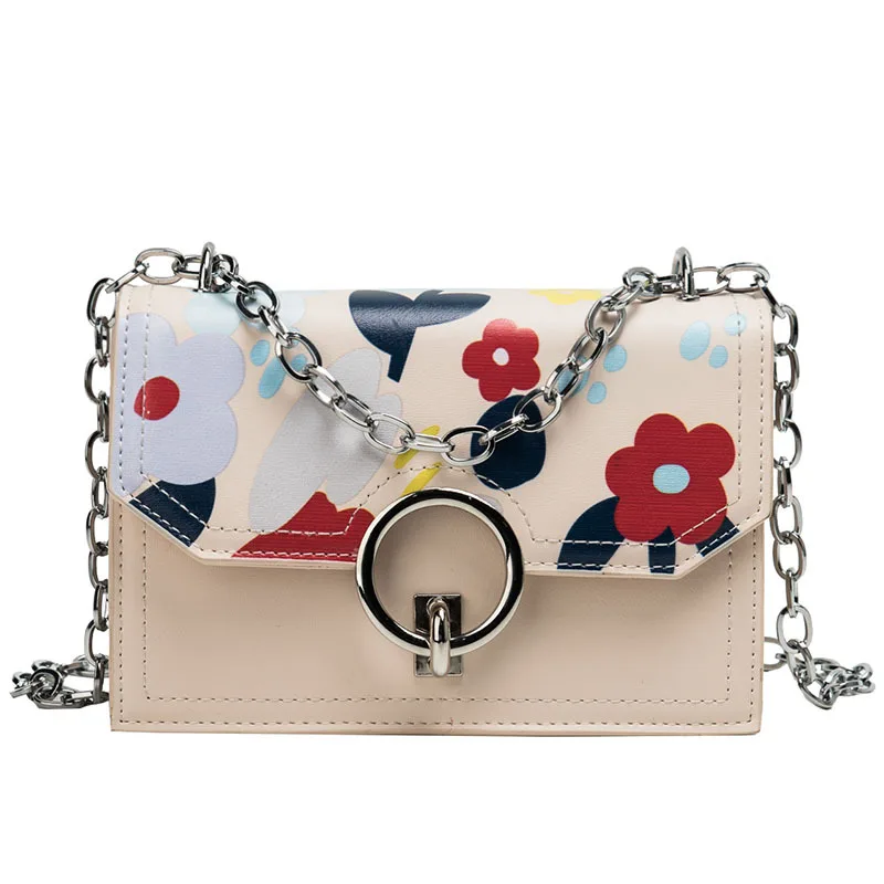 

2019 New Summer Handbag The chain Chain Shoulder Bag For Ladies Personality Lock Design Crossbody Bag Women Messenger Bag
