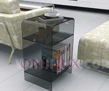 Multi-color Acrylic nightstand with magazine rack, Lucite bedside cabinet table,Plexiglass sofa tables