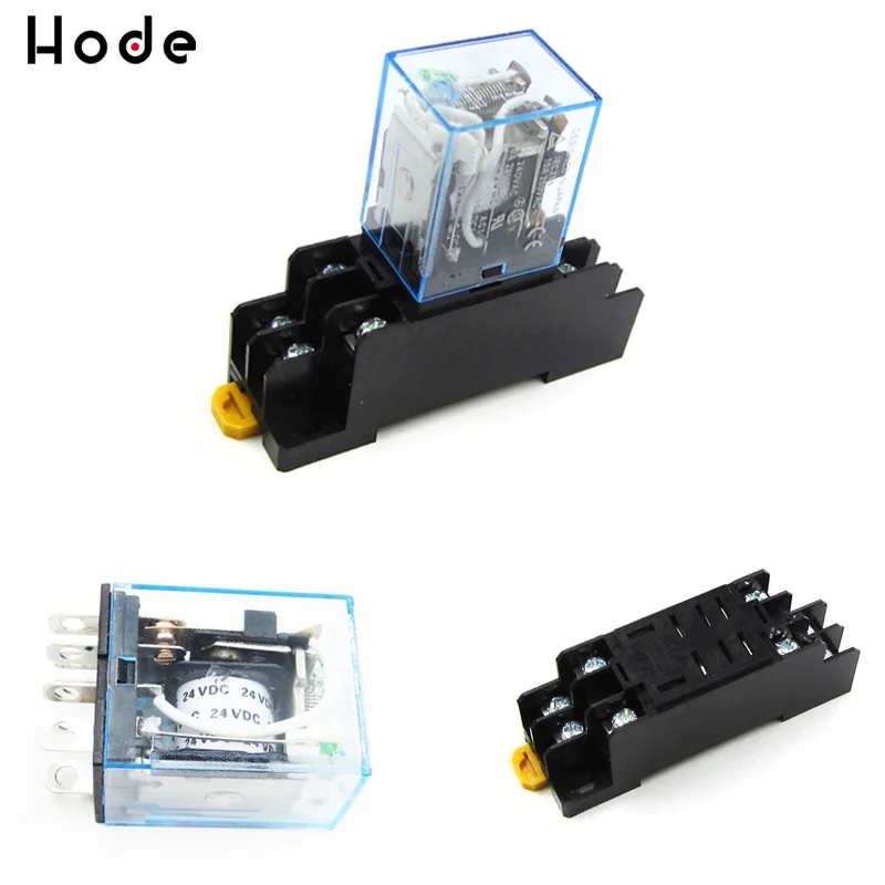 12 В AC катушка реле питания LY2NJ DPDT 8 Pin HH62P JQX 13F с гнездом|Реле| |