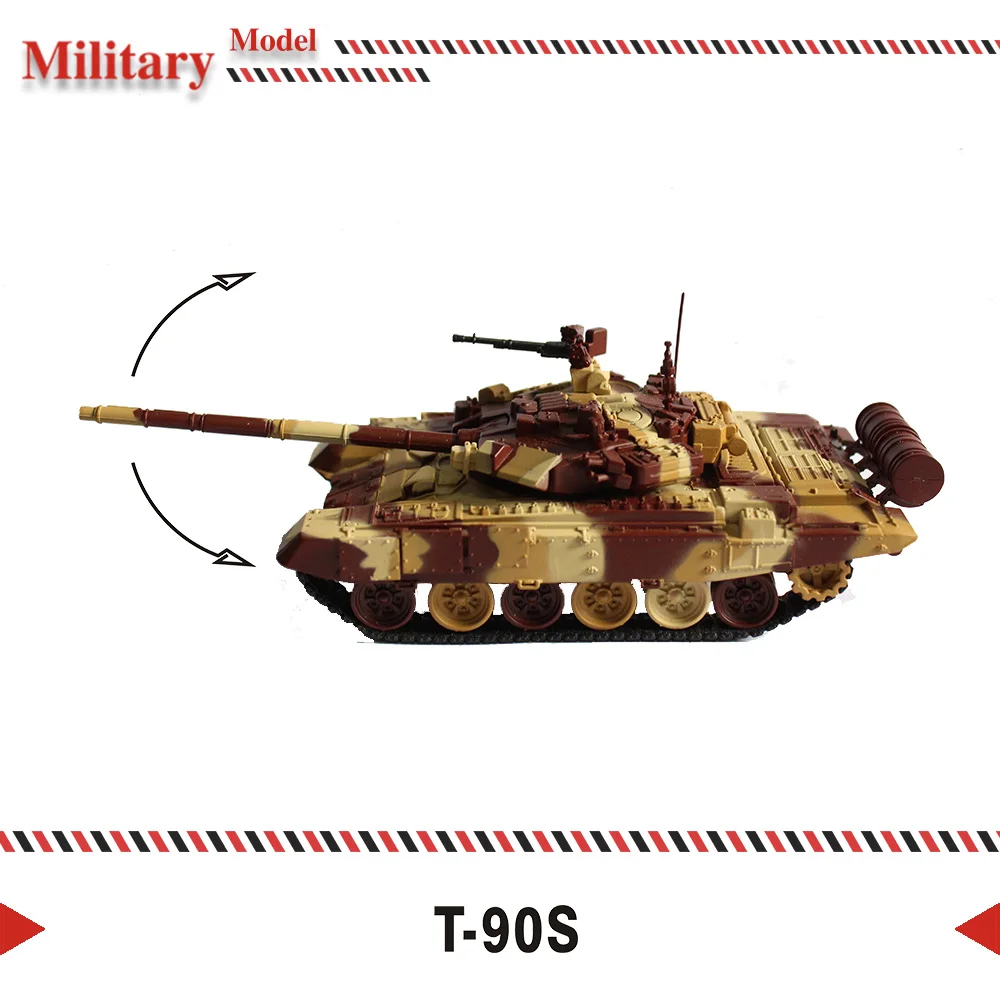 Литье под давлением 1: 72 Масштаб T-90S военные модели танков литые статические армейские модели танков игрушки для коллекционного подарка