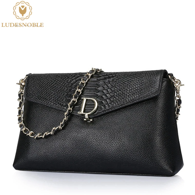 LUDESNOBLE Genuine Leather font b Bag b font Female font b Luxury b font font b