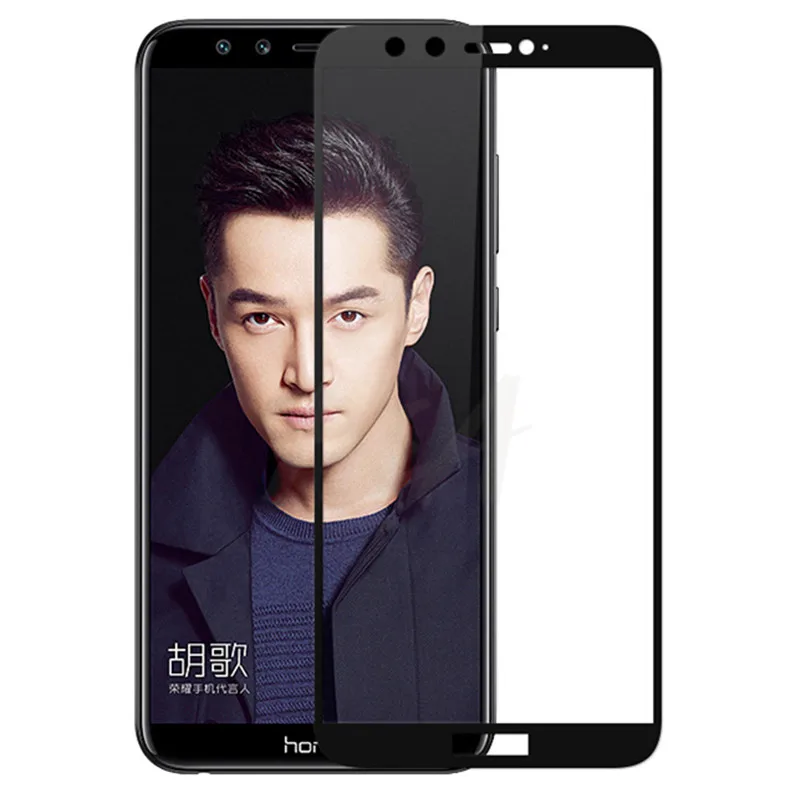 Стекло H& A для huawei Honor 9 9 Lite, защита экрана 0,25 мм, противоударное полное покрытие, Защитное стекло для Honor 10 V10 9 - Цвет: Black