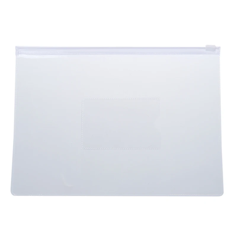 Прозрачно-белый Размеры A5 Бумага ползунок застежка папки сумки для файлов 20 шт
