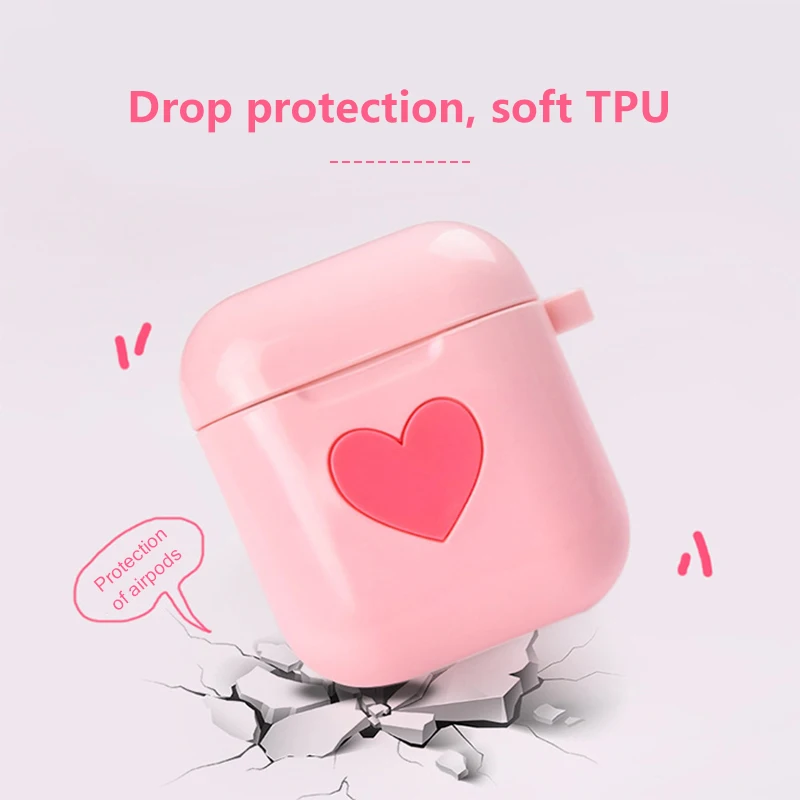 Милый чехол HEVARAL для Airpods i10 i20 i30 i60 i80 TWS красивый защитный водонепроницаемый