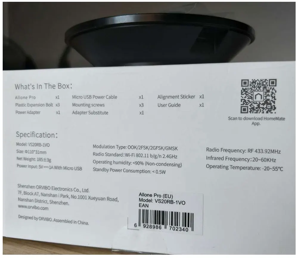 Orvibo Allone Pro infrared remote control 4G+WIFI+IR+RF 433MHz Wireless control (17)