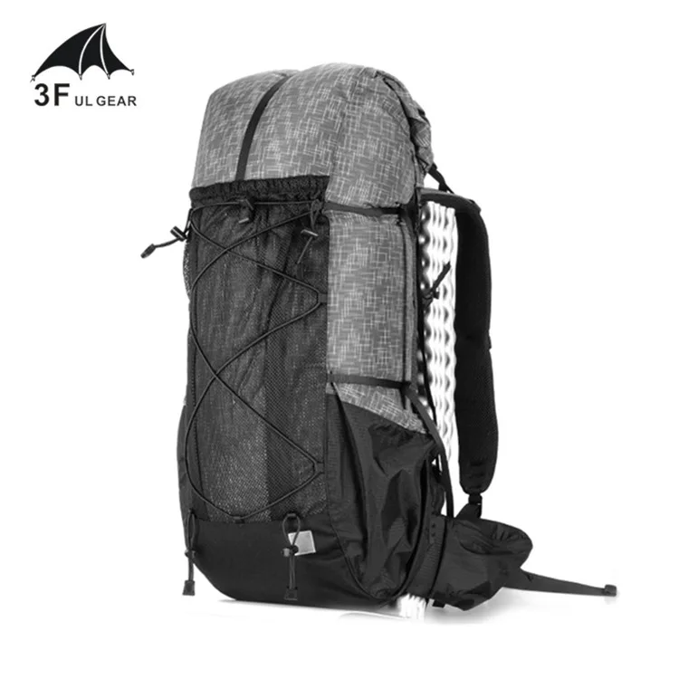 

3F UL Gear Water-resistant Hiking Backpack Lightweight Camping Pack Travel Outdoor Backpacking Trekking Rucksacks 40+16L