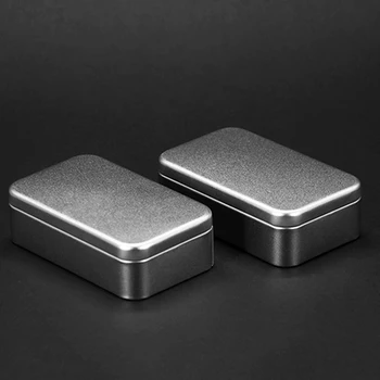 

Silvery Tea Storage Jars Travel Portable Tea Cans Frosted Iron Container Organizer Box Coffee Cookie Metal Tin Tank Box 6pcs/lot