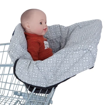 

Baby Shopping Cart Cover High Chair Cushion Cover Colored Cotton Printed Protection Safe Travel Portable Shopping Cart Cushion