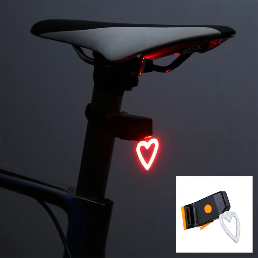 

1pcs Portable USB Rechargeable Bike Bicycle Tail Rear Safety Warning Light Taillight Lamp Super Bright Creative Bicycle Light