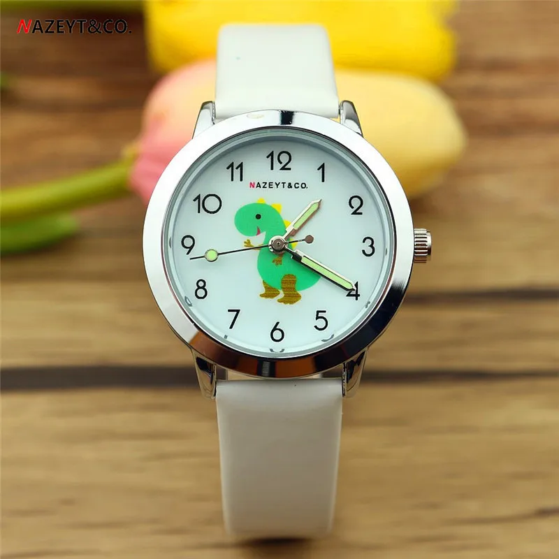

2019 New Creative Children's Watch Dinosaur Cartoon Children Luminous Pointer Quartz Wrist Watch