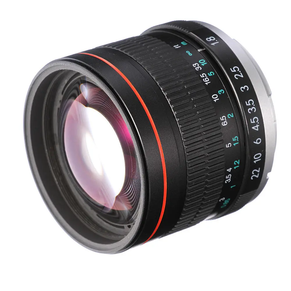 85 мм F/1,8 ручная фокусировка объектив MF для цифровой однообъективной зеркальной камеры Canon EOS T6i T5i T3i 5D 6D 7D Mark II 70D 80D Камера