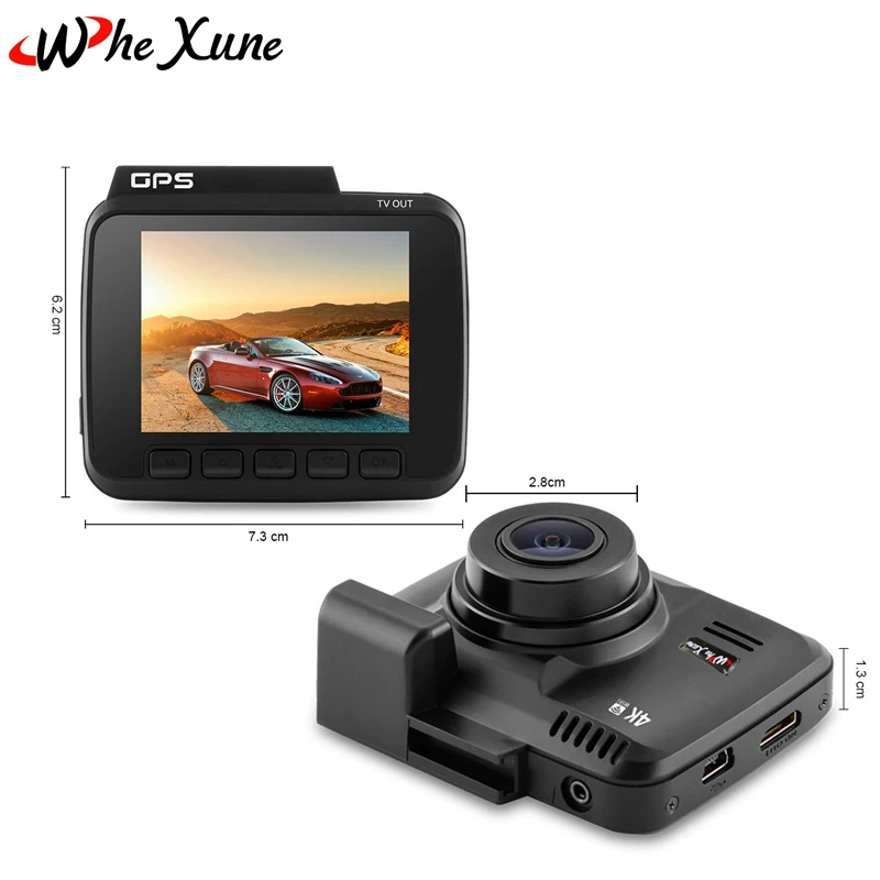 Whexune Новый gs63h 1080 P 4 К Видеорегистраторы для автомобилей Камера с Wi Fi 2.4 дюймов