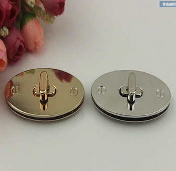 

1 pieces 2 colors diy bags hardware accessories circular lock/luggage hardware lock metal twist lock switch lock button