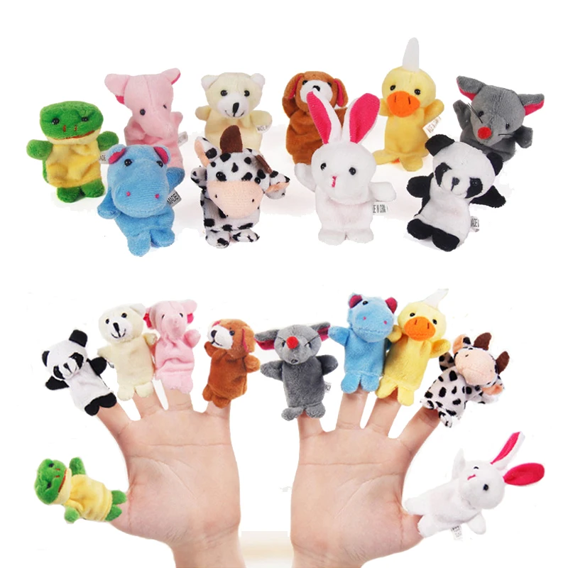 10 шт. мини плюшевый набивной палец животного kawaii Панда Кролик игрушка
