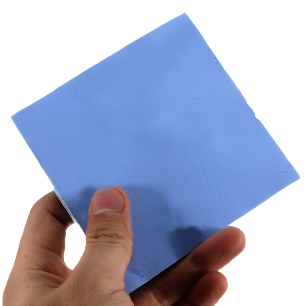 Синий cpu охлаждающие пленки мягкие для ноутбука силиконовые колодки аксессуары теплопроводящие не режущие радиатор амортизация лист