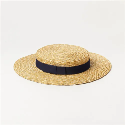 01904-hh7355 handmade straw school Graduate student  fedoras hat men  women leisure cap packable fedora Fedoras