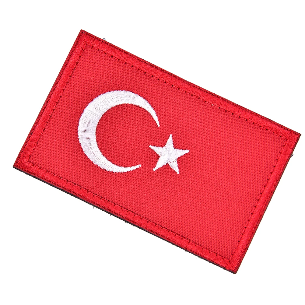 Round Turkish Flag Sticker Decal Vinyl Turkey circle