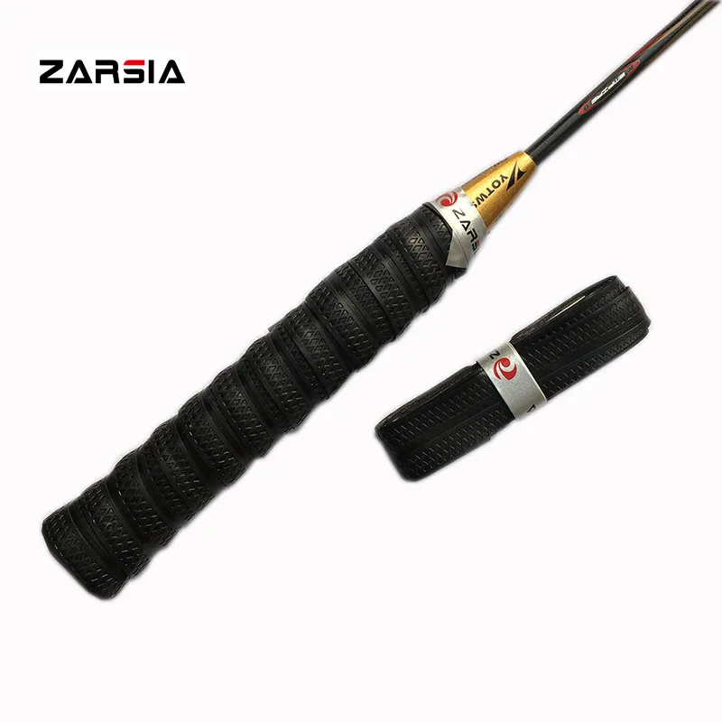 10 pcs 2017 NEW ZARSIA PU black badminton Overgrip squash racket over gripin Sweatband from