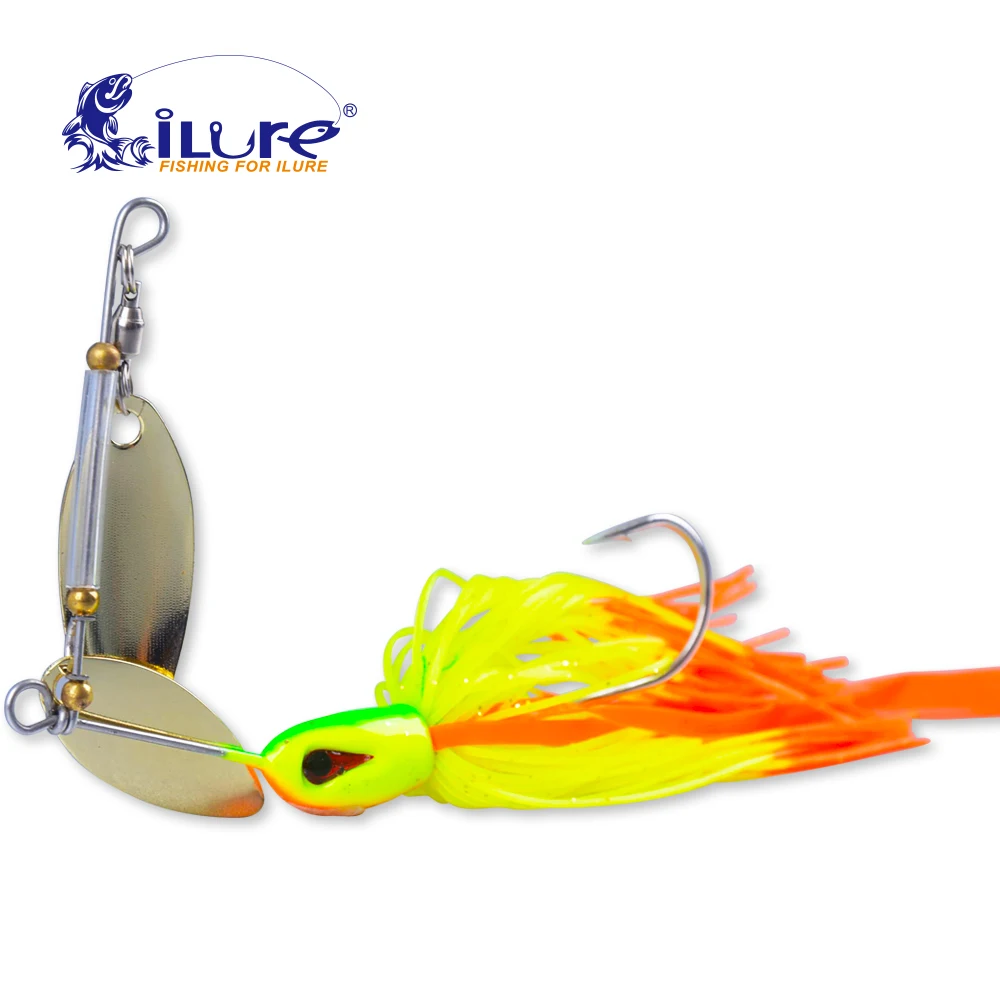 iLure Branded 7g/10g/14g teaspoon metal parts carp Lures Pesca spinner
