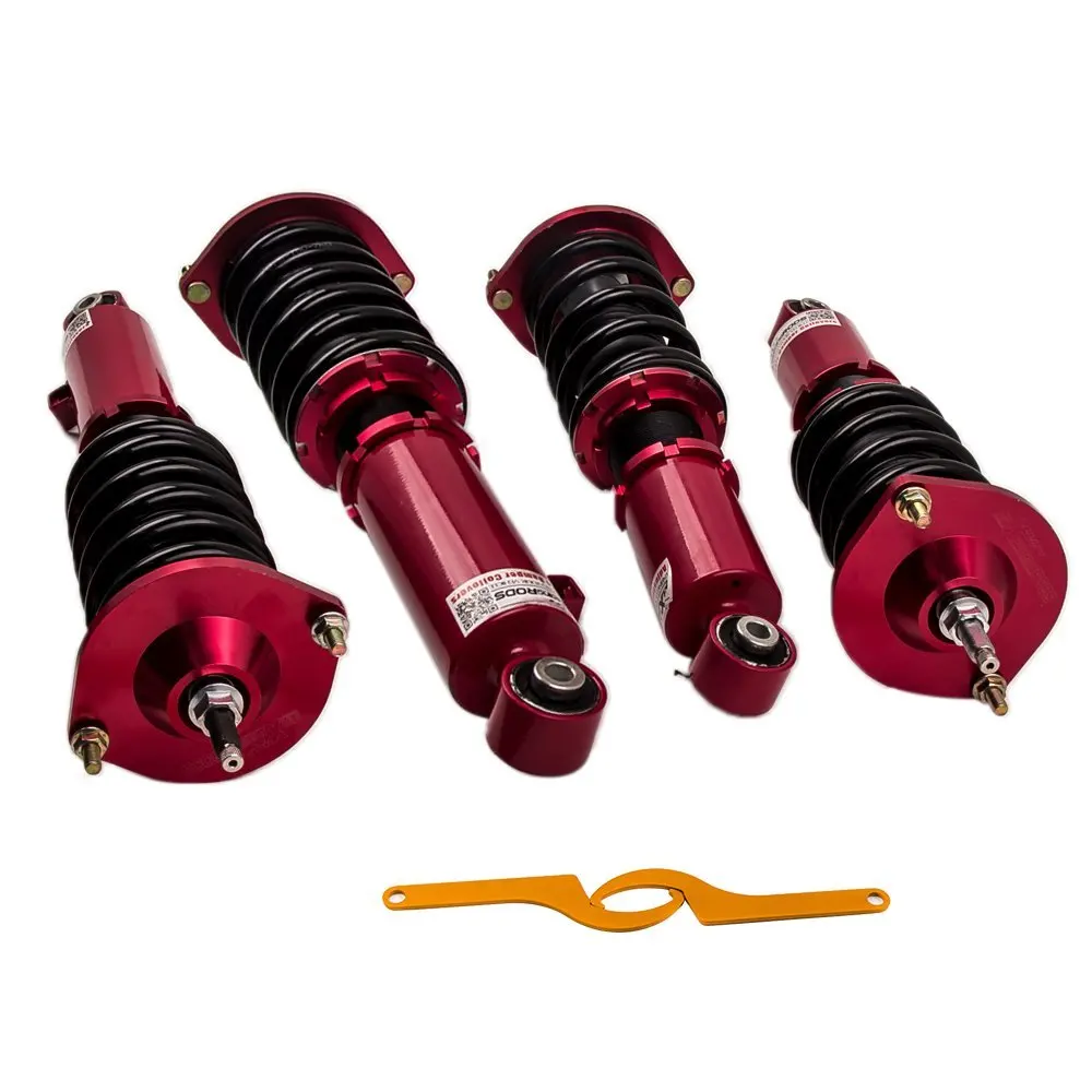 

Full kit 24 Way Adjustable Coilover Suspension kit for Mazda Miata MX5 MX-5 NA NB 1989-2005 Shock Absorber Struts red