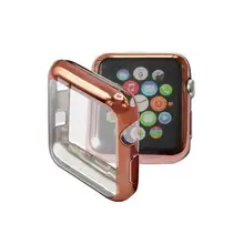 Резиновый чехол для Apple Watch Series 4 3 2 1 Защитная крышка для iWatch 40 мм 44 мм 38 мм 42 мм полный экран