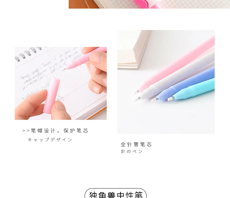 1 шт. 0,7 мм Kawaii canetas criativa гелевые шариковые ручки с единорогом милые шариковые ручки для офиса, школы, канцелярские принадлежности