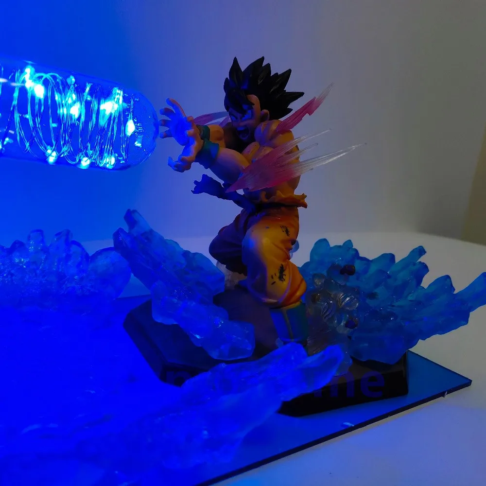 Dragon Ball лампы Son Goku kamehameha сцены Lampara «Жемчуг дракона» с рисунком из аниме «Драконий жемчуг зет» светодиодный Электрический Ночной светильник Настольная лампа Сон Гоку Luminaria игрушки