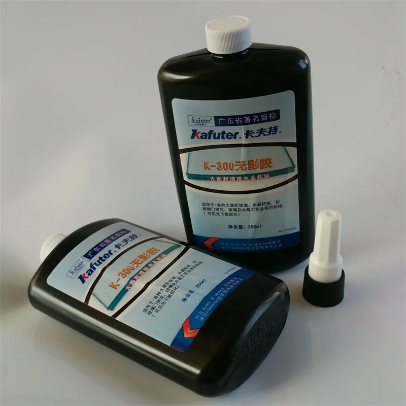 

2pcs NEW kafuter 250ml k-300 UV glue uv curing adhesive Crystal bonding glue free shipping