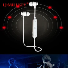 S6 Wireless Sports Bluetooth Earphone Fone De Ouvido Stereo Bluetooth Headset Earbud Noise Cancelltion for Work LJ-MILLKEY LZ001
