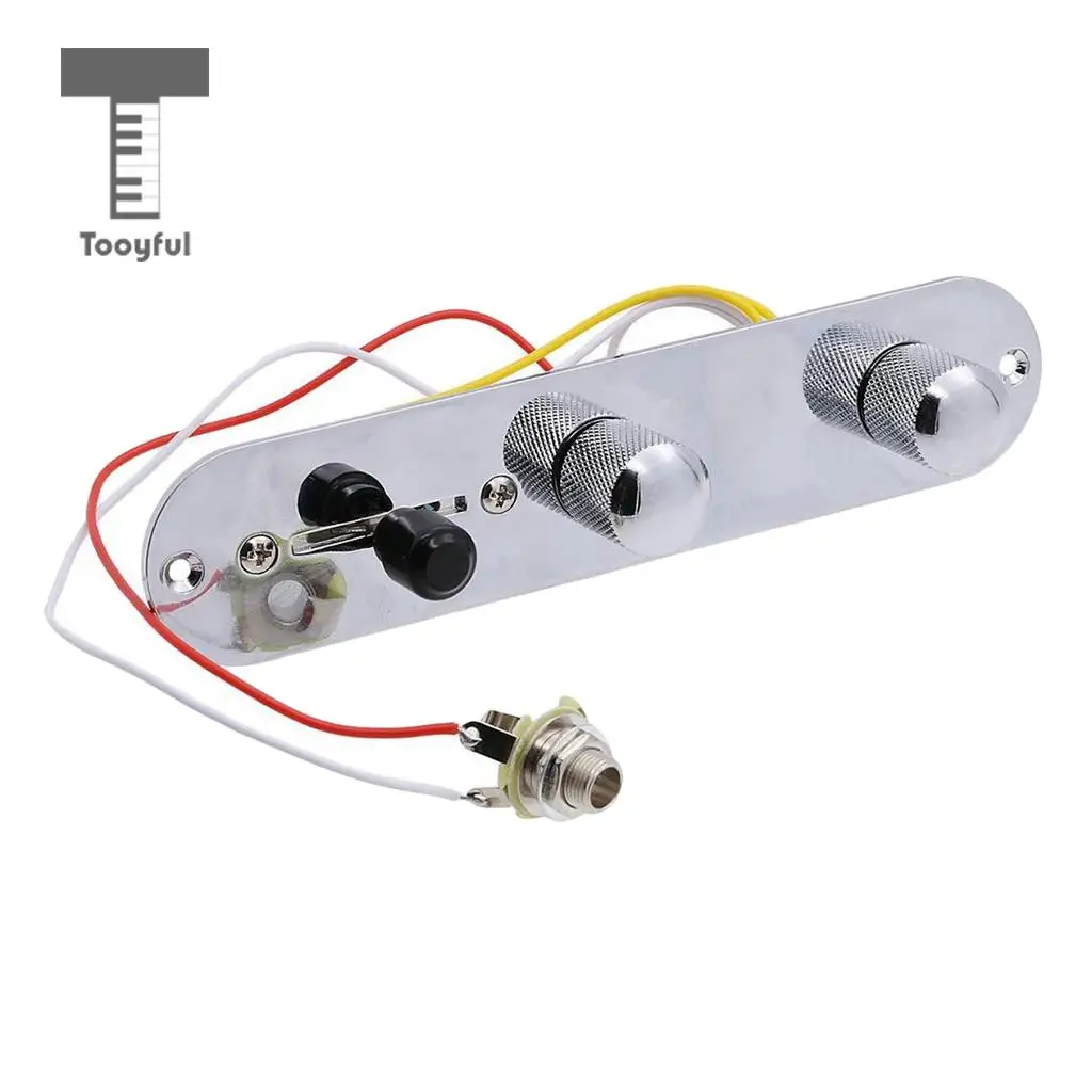 

Tooyful Wired Loaded Control Plate Harness 3 Way Switch for TL Tele Telecaster Electric Guitar Parts