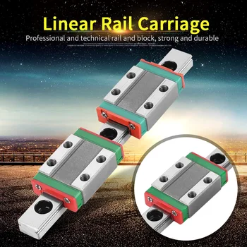 

MGN9B 100mm Length Linear Guide Rail CNC Parts 9mm Width Linear Slide Rail with 2pcs MGN9B Rail Block Carriage Linear Guide