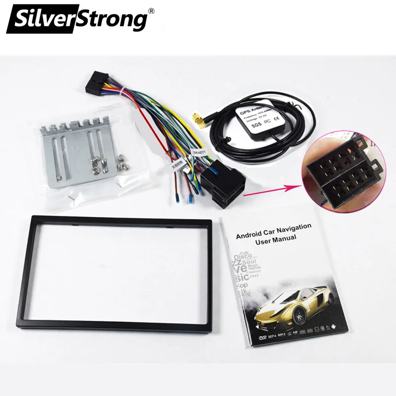  SilverStrong 2DIN coche Android9.0 coche DVD Radio Universal IPS Multimedia coche estéreo Gps 2din 