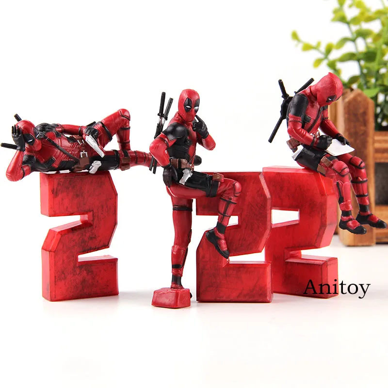 

Marvel X-men Statue Deadpool 2 Mini PVC Action Figure Collection Model Toy