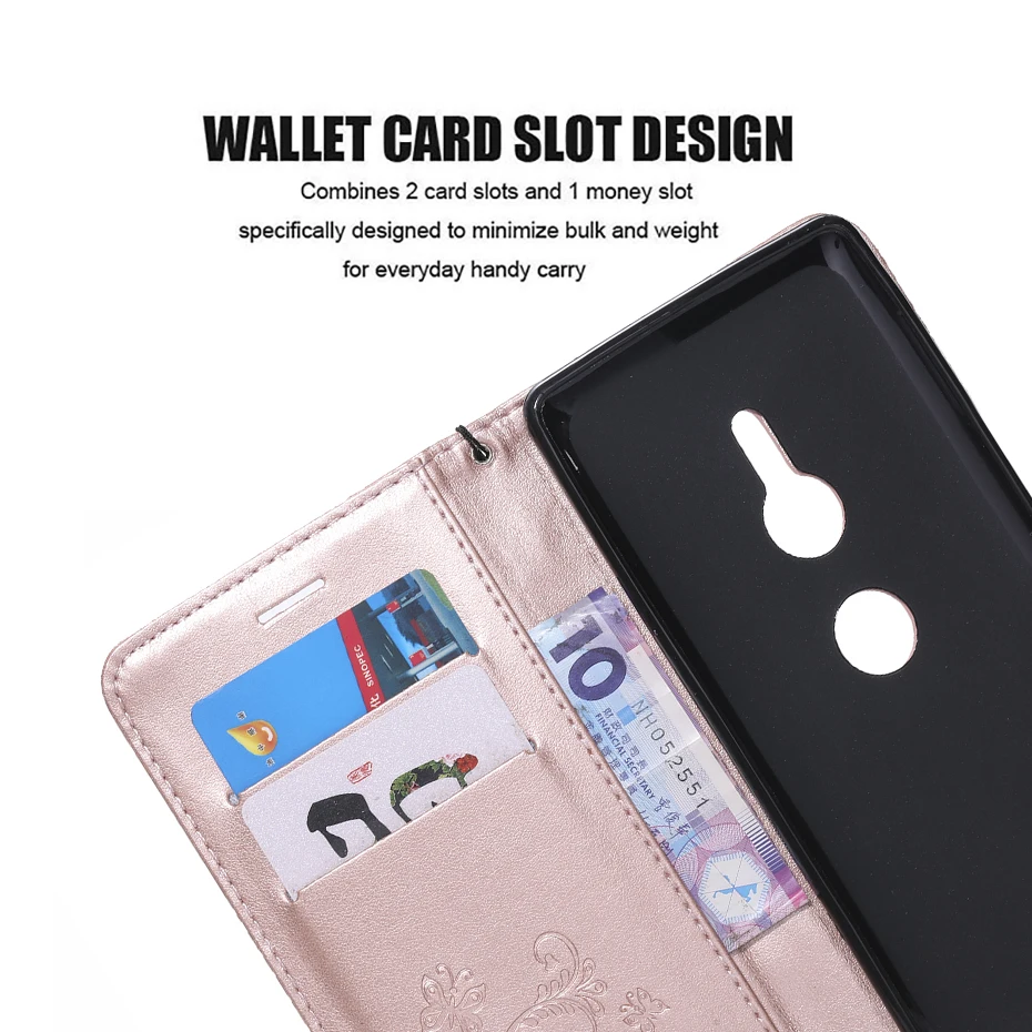 3D Flip Leather Wallet Stand Phone Case For SONY XZ 2 XA2 XZ1 Compact XA1 Ultra Z5 L2 E5 E6 XZ Z3 Mini Cover w Card Slot Fundas (3)