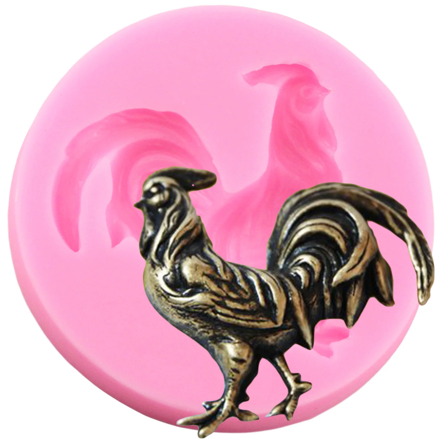 

3D Cock Silicone Mold Chocolate Candy Fondant Molds Cake Decorating Tools Polymer Clay Resin Moulds