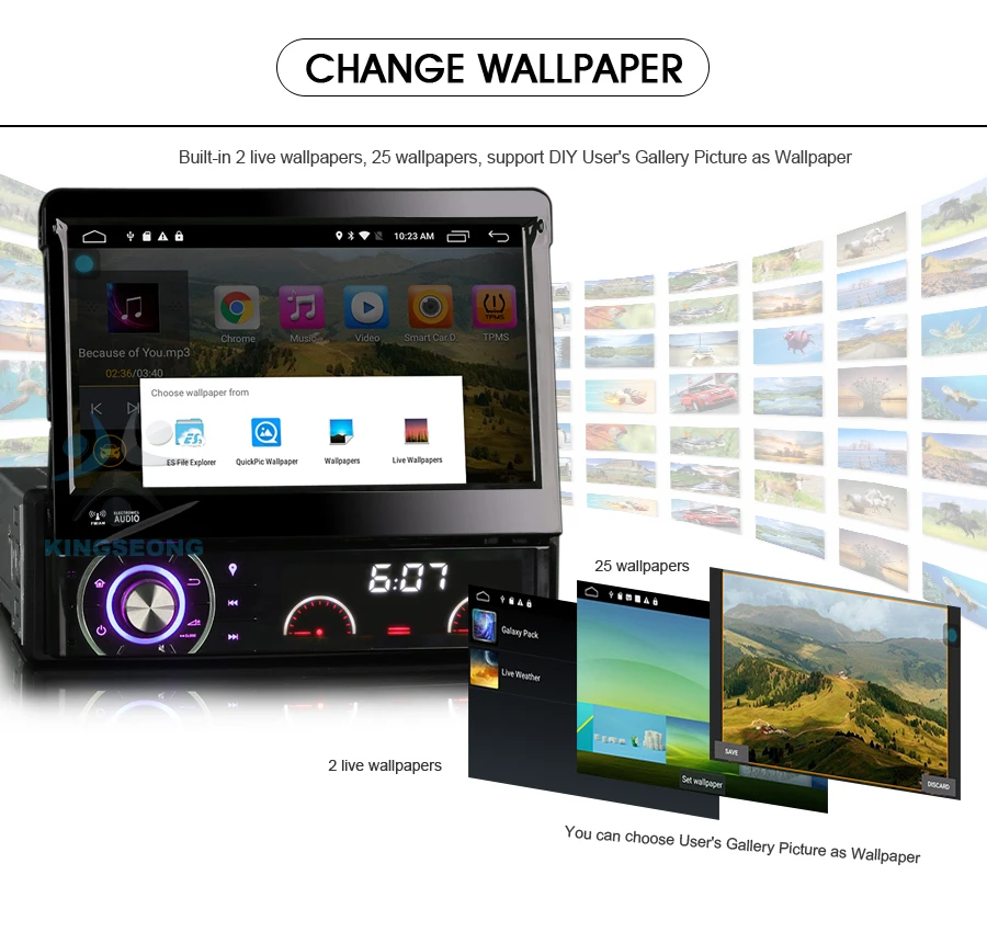 Cheap 1 Din Car PC Android 6.0 Single Din Car Radio DVD GPS Support 4G WIFI OBD TPMS DVR DTV-IN DAB+ Mirror Link 2GB RAM Bluetooth 8