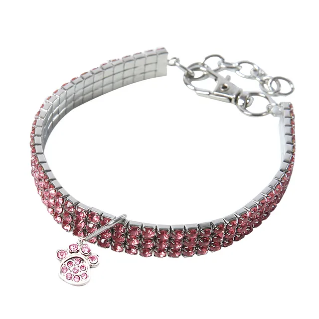Cute Mini Pet Dogs Collars Cute Mini Pet Dog Bling Rhinestone