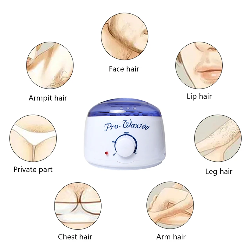 Body Depilatory Hair Removal Tools Warmer Wax Heater Mini SPA Hand Epilator Feet Paraffin Waxing Rechargeable Machine